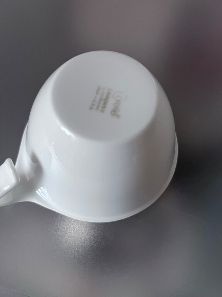Corelle (Corning) WINTER FROST WHITE Flat Cup - Hook Handle