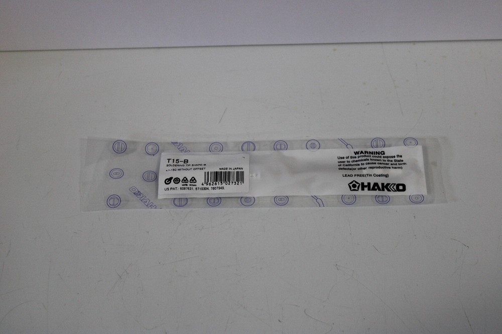 HAKKO T15-B SOLDERING TIP SHAPE-B +/-15C WITHOUT OFFSET NEW SEALED