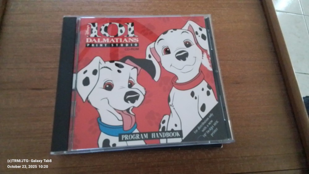 Disney's 101 Dalmatians Print Studio (CD-Rom, 1996) complete case & booklet