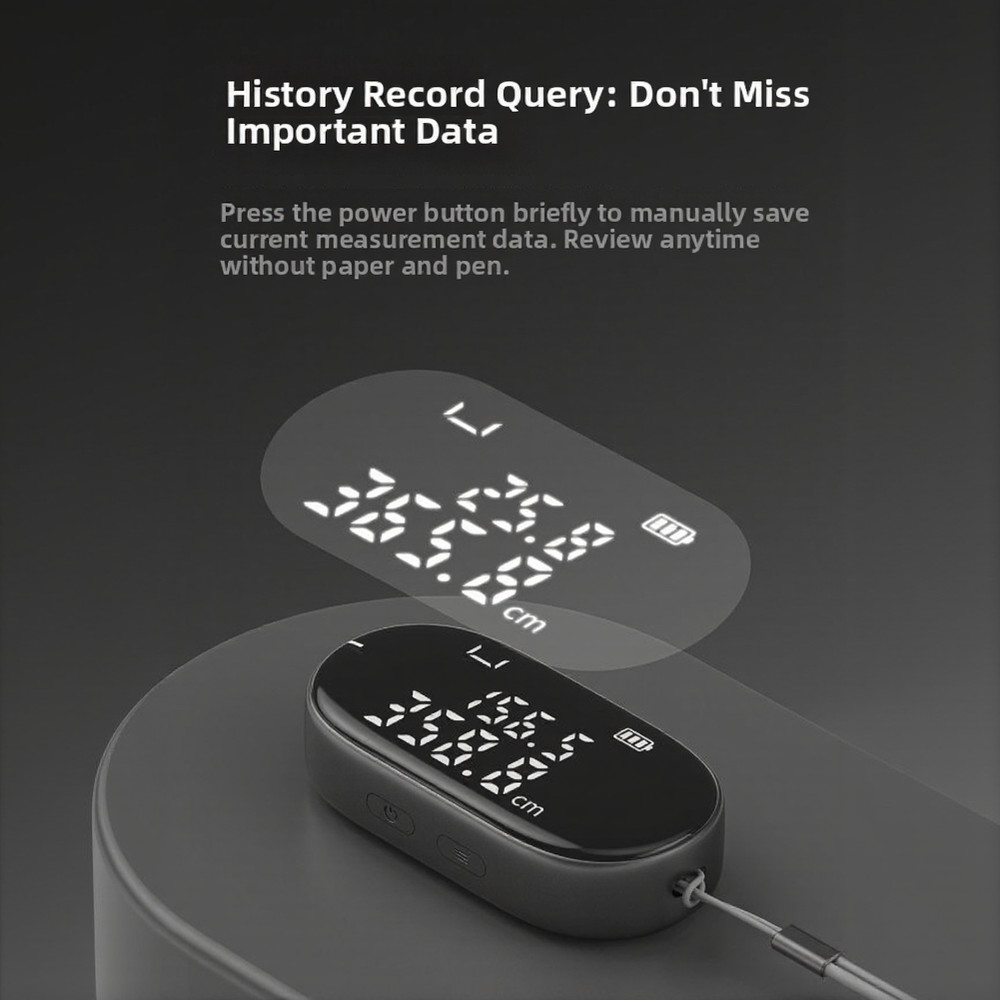 Lightweight Measuring Wheel with Type-C Charging and Clear Real-Time Display