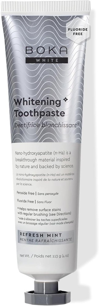 Boka Fluoride Free Toothpaste, Nano Hydroxyapatite Toothpaste, Appropriate for S