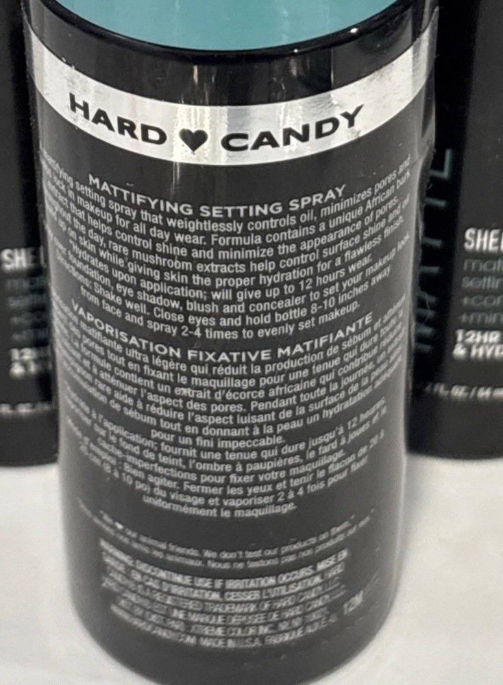 3 Hard Candy Matte Sheer Envy Mattifying Setting Spray 2.2 oz
