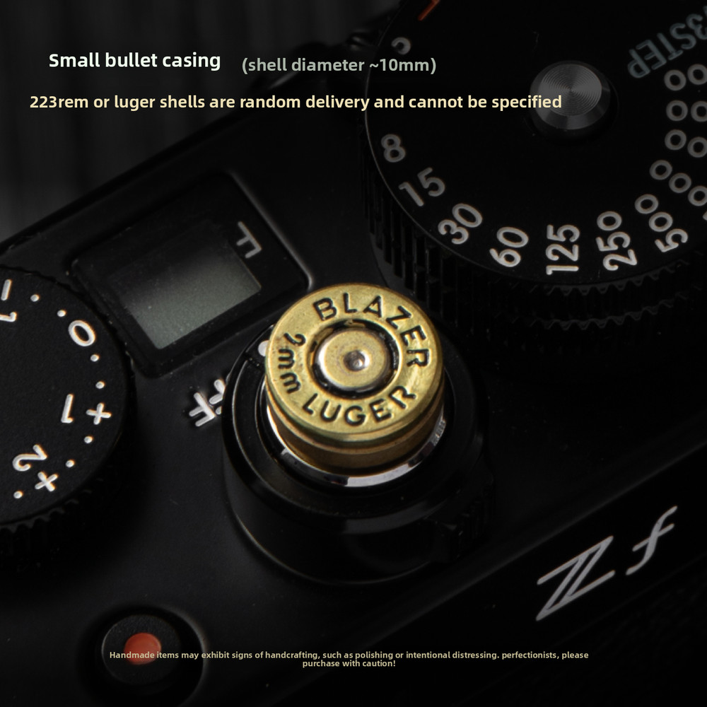 Brass Bullet Shell Shutter Button Compatible with Fuji Nikon Leica