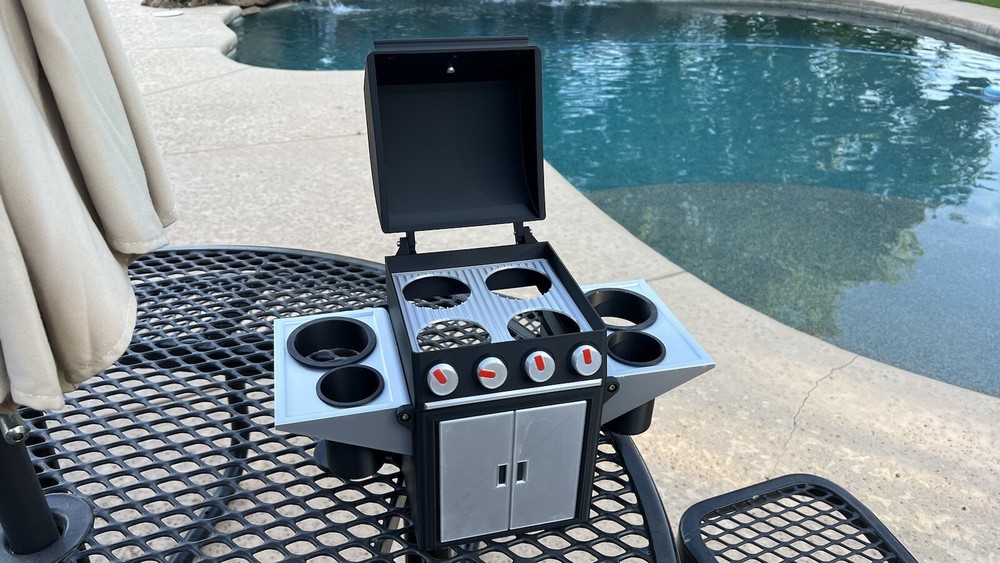 Bbq Grill Styled Condiment Holder