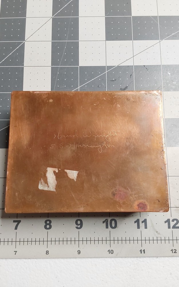 Copper Hand Wrought Box by E S Harrington