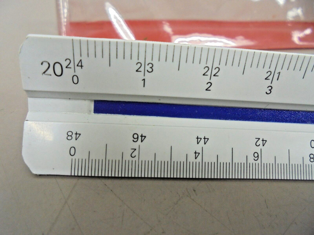 Staedtler Engineer 987 18-34 Triangular Scale Ruler Plastic