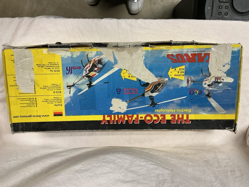 IKARUS ECO 8 ELECTRIC HELICOPTER W/ BOX & INSTRUCTIONS & CONTROLLER BUILT