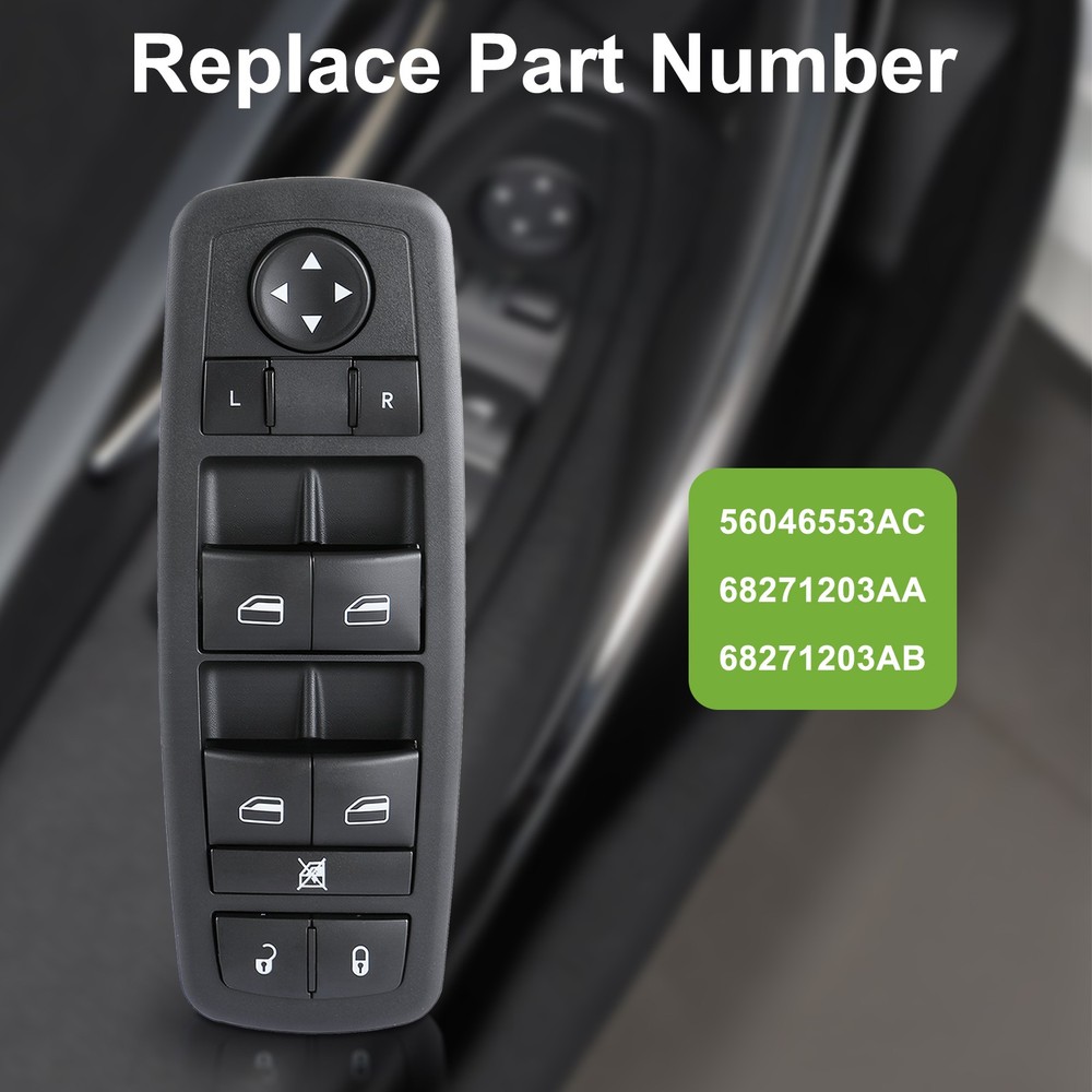 Window Switch For 56046553AC Control 2013-2016 Dodge Master Dart Left Driver