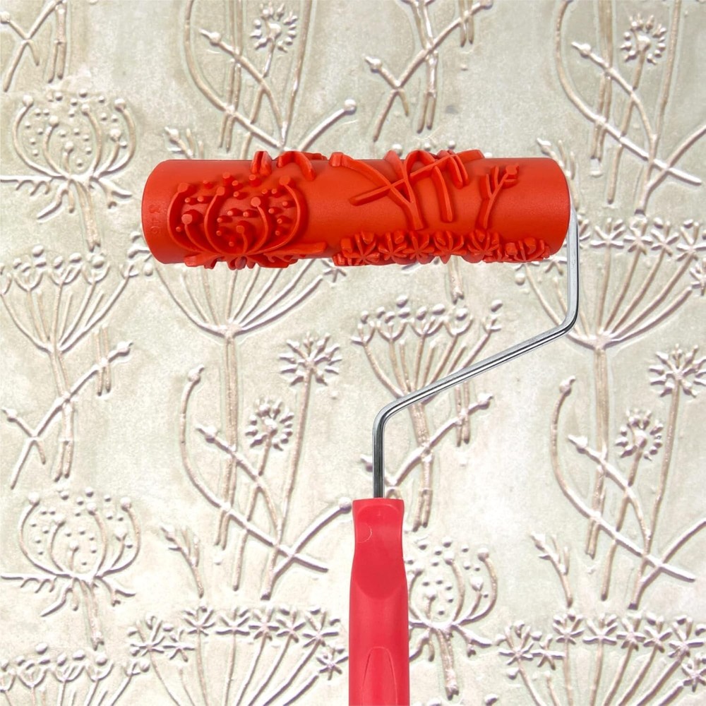 7 Patterned Paint Roller for Wall Decoration Classic Brick Embossing Texture R
