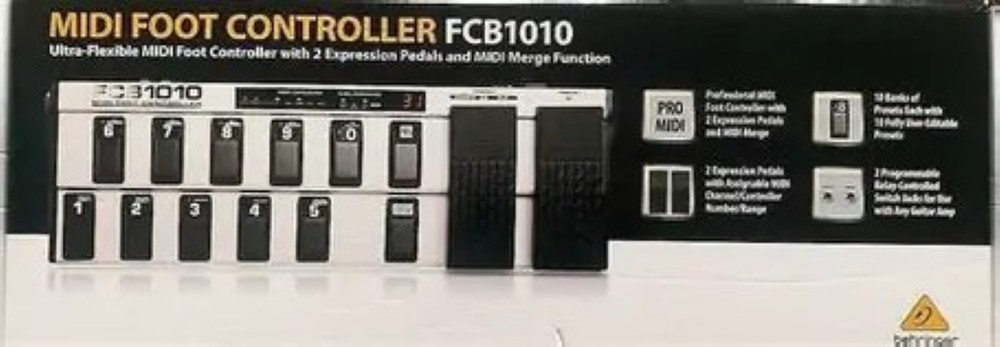Behringer FCB 1010 MIDI Foot Controller with 2 Expression Pedals  (NIB) !