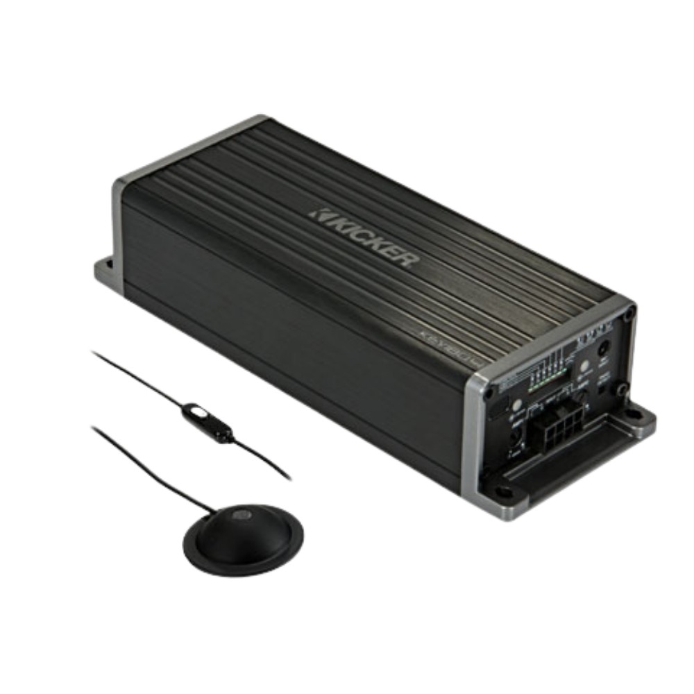 Kicker 47KEY2004 Smart 4-Channel Amplifier W/ Auto-EQ/Processor, AI-Driven DSP