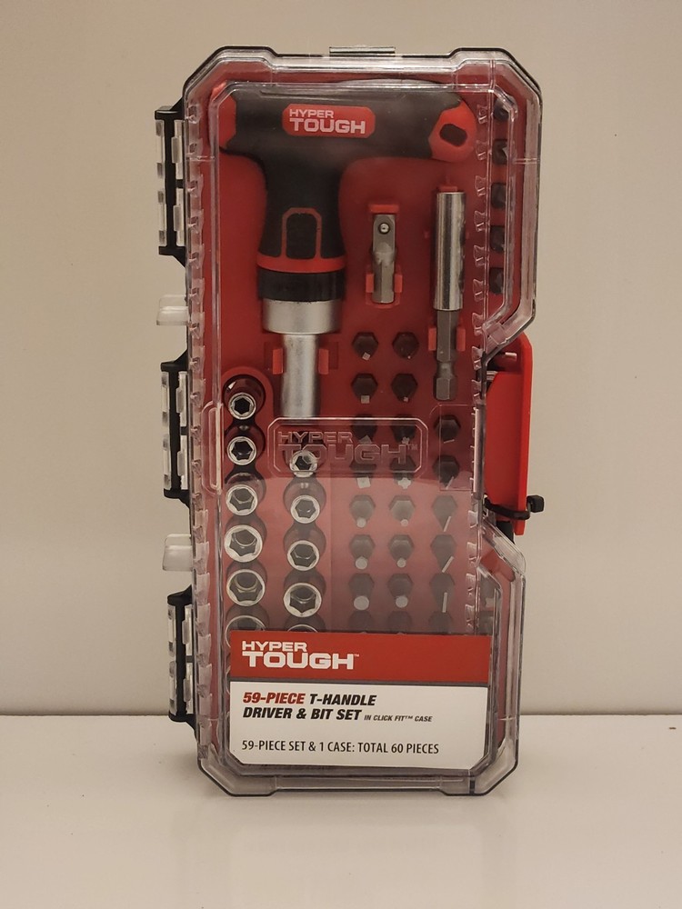 Hyper Though 59-piece T-handle Driver & Bit Set