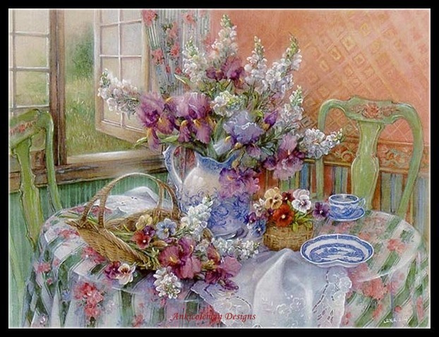 Chart Needlework Crafts - Counted Cross Stitch Patterns - Breath of Spring