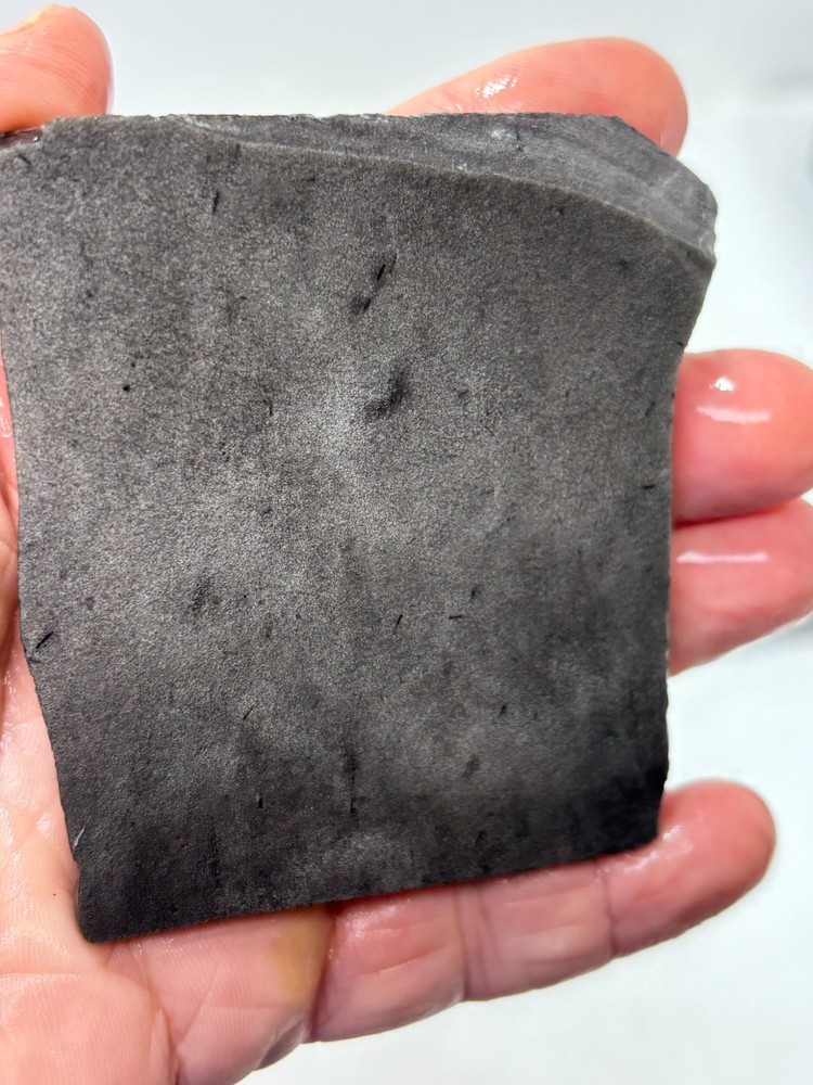 Silver Sheen Obsidian Lapidary Cabbing Knapping Combo ship avail