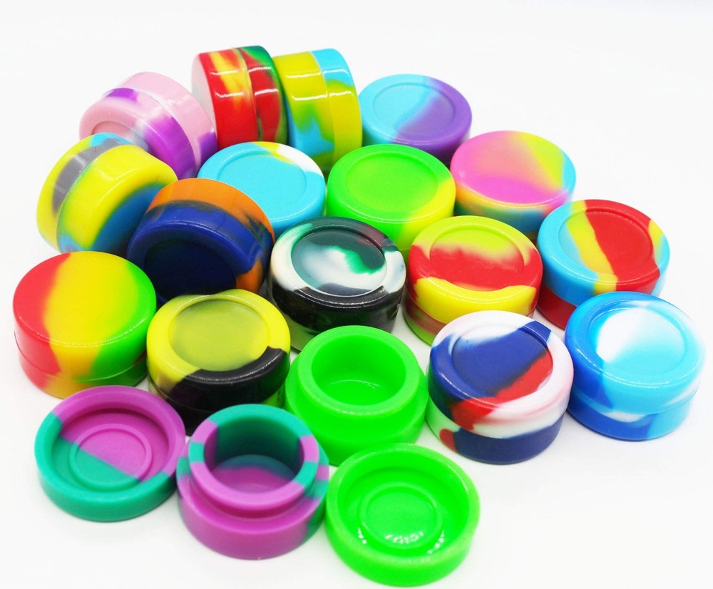 5ml Silicone Wax Concentrate Containers Non-stick Jars Multi-use (8)