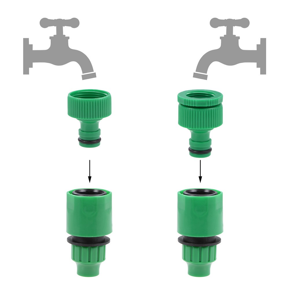 Quick Connector Hose Pipe Adapter Fitting 4mm Inner Diameter Hose 2pcs