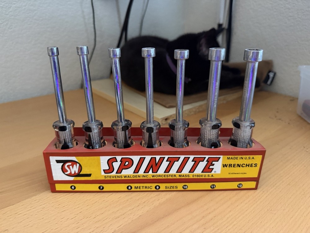 Spintite Nut Driver Metric Wrench Set With Holder