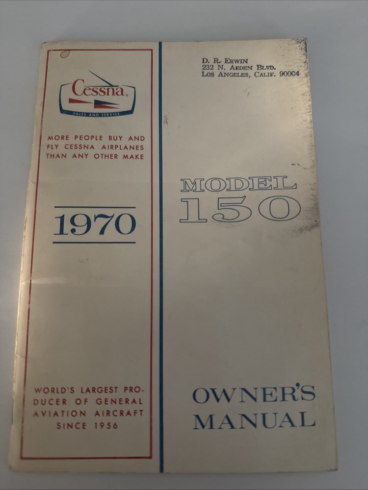 Cessna 150 Owner’s Manual 1972