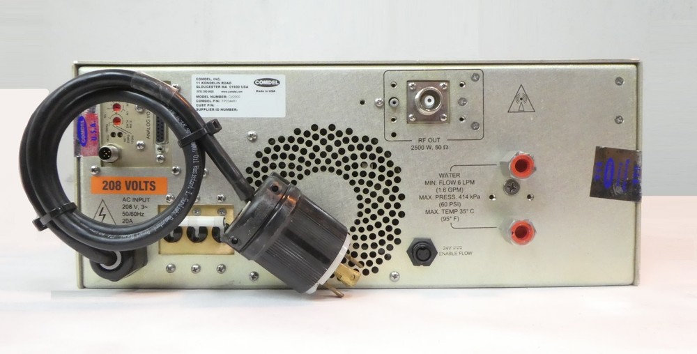 CV-2000 Comdel FP3344R1 40.68 MHz RF Generator Working Surplus