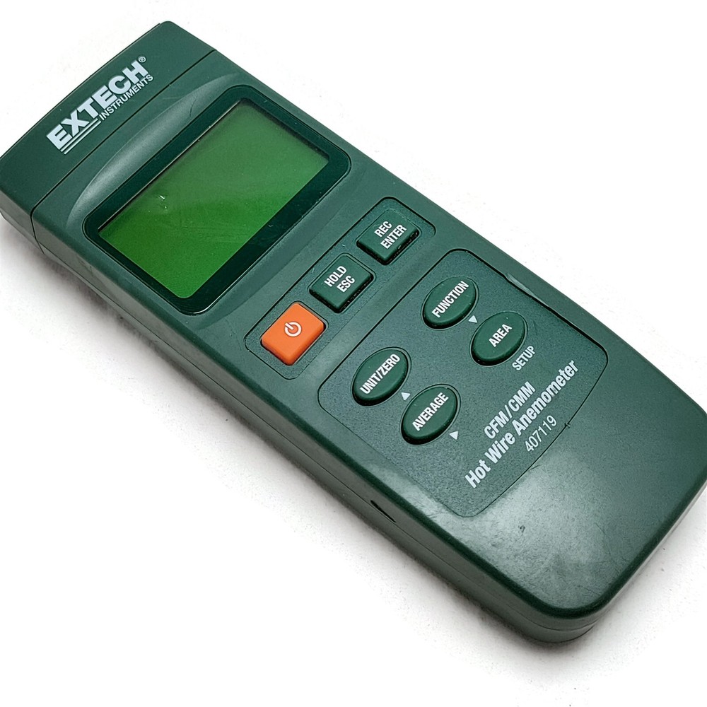 Extech Hotwire Anemometer Type 407119 without Probe. Made in Taiwan