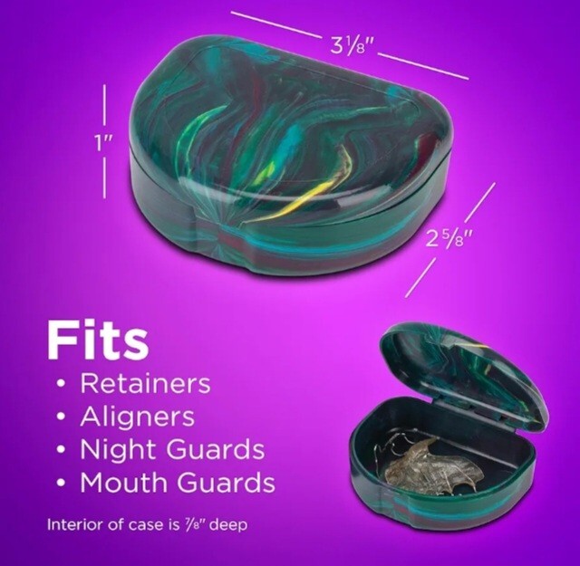 Retainer/Aligner/Night Guard/Mouth Guard Case (1 Pack) CASE ONLY