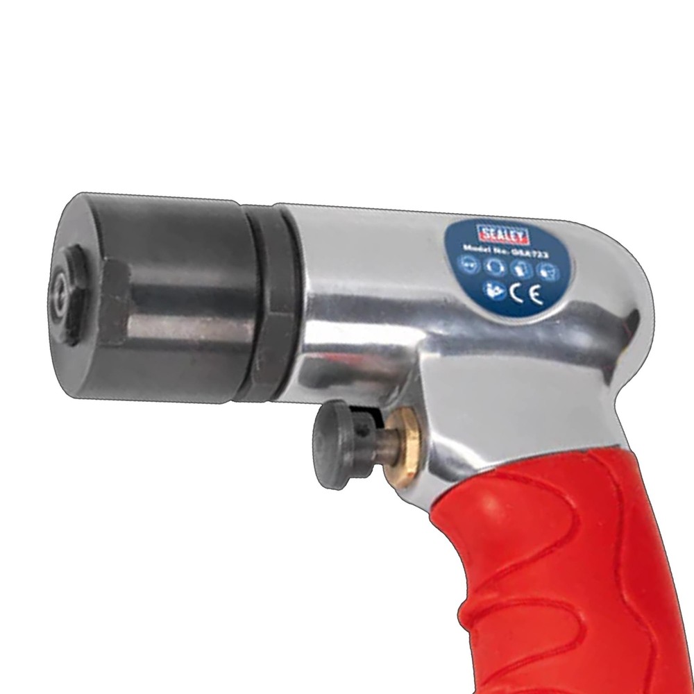 Sealey Air Polisher Mini 1/4" BSP Hook Loop Buffing Polishing 75mm