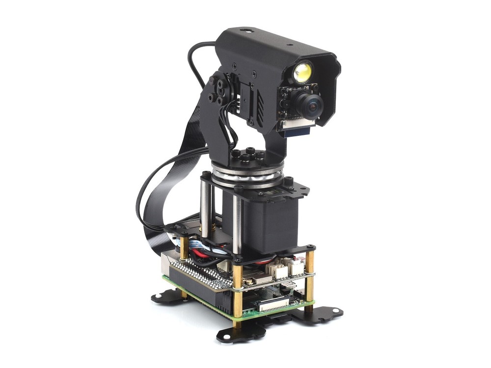 Waveshare 360° Omnidirectional High-Torque 2-Axis Expandable Pan-Tilt Camera