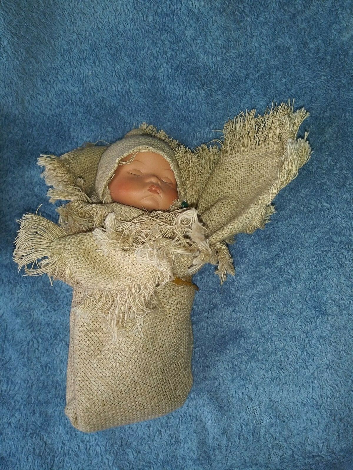 Vintage 1999 Accents And Ocassions Indian Woman With papoose Porcelain Doll