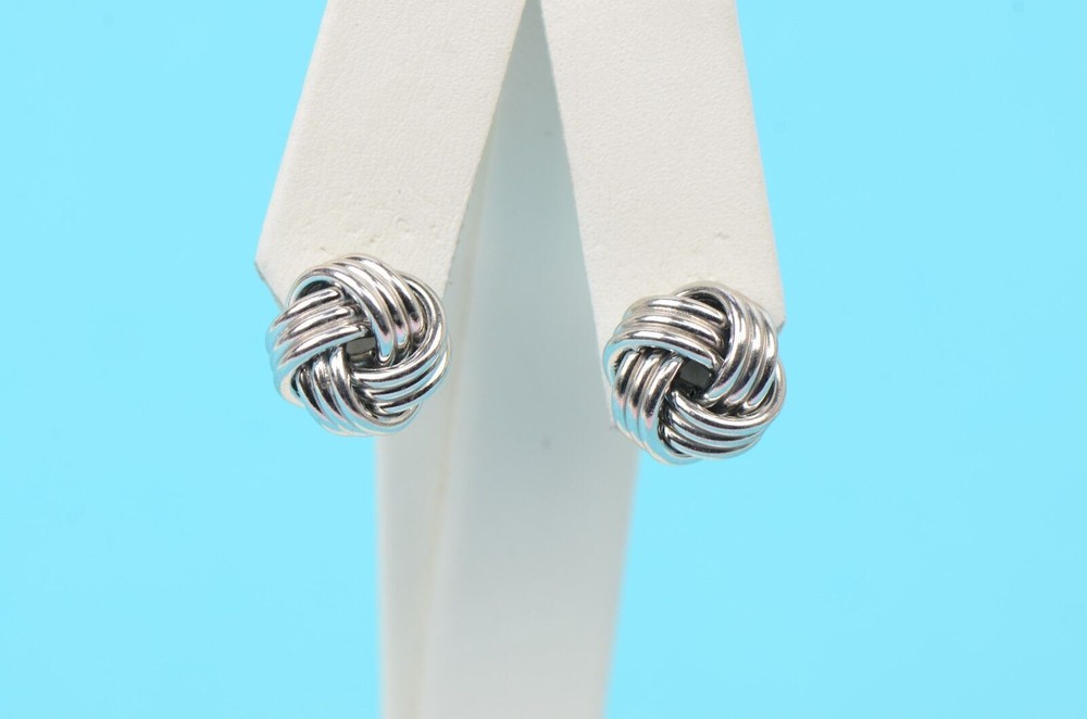 love knot earrings sterling silver