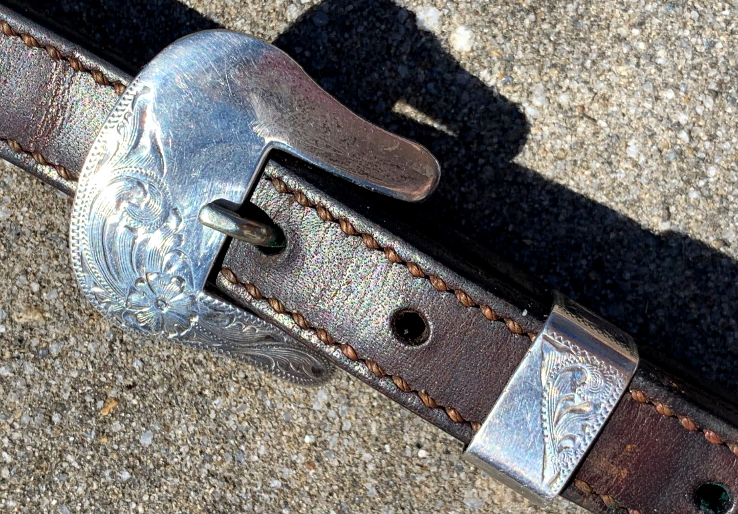 VOGT Sterling Silver Horse Show SLIDING ONE EAR HEADSTALL Leather Western Bridle