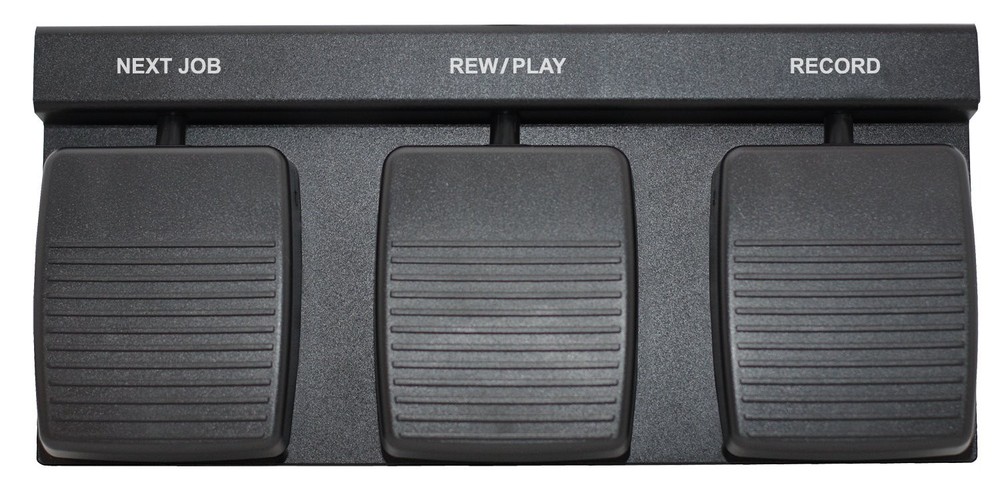 DAC 3 Function Foot Pedal- FP-110-USB Black