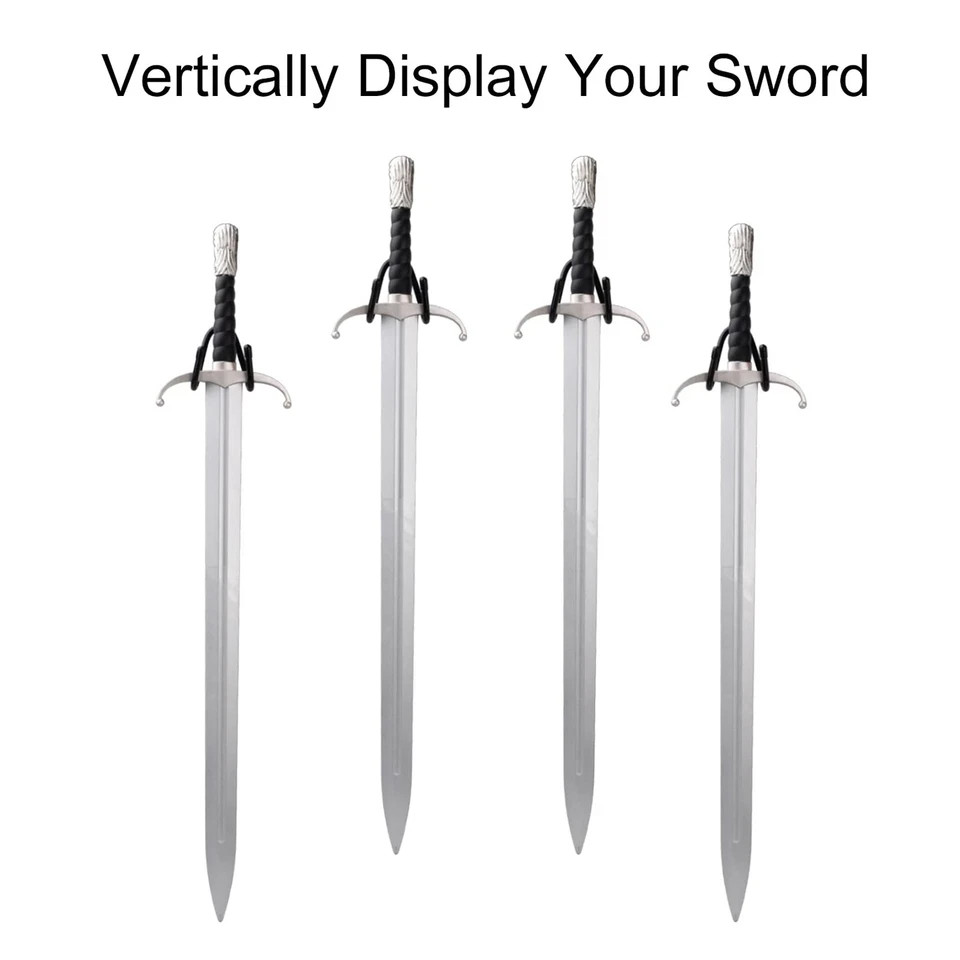 4 Pack Small Adjustable Sword Wall Mount Display Rack Stand Holder Hook Hange...