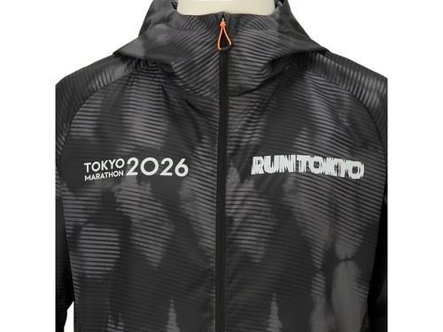 ASICS TOKYO MARATHON 2026 Limited Fade JACKET PERFORMANCE BLACK NEW USA SHIPPER!