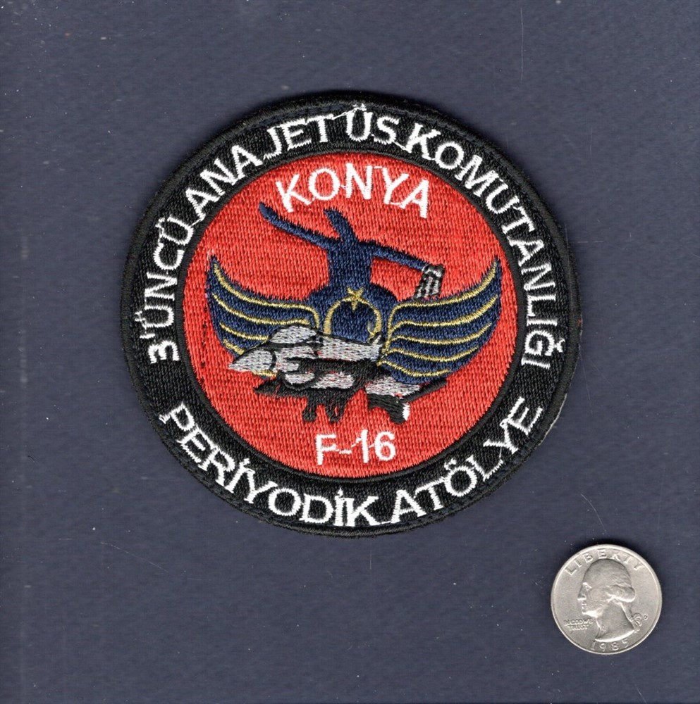 Jet Command F-16 Falcon TURAF TURKISH Squadron Patch +V
