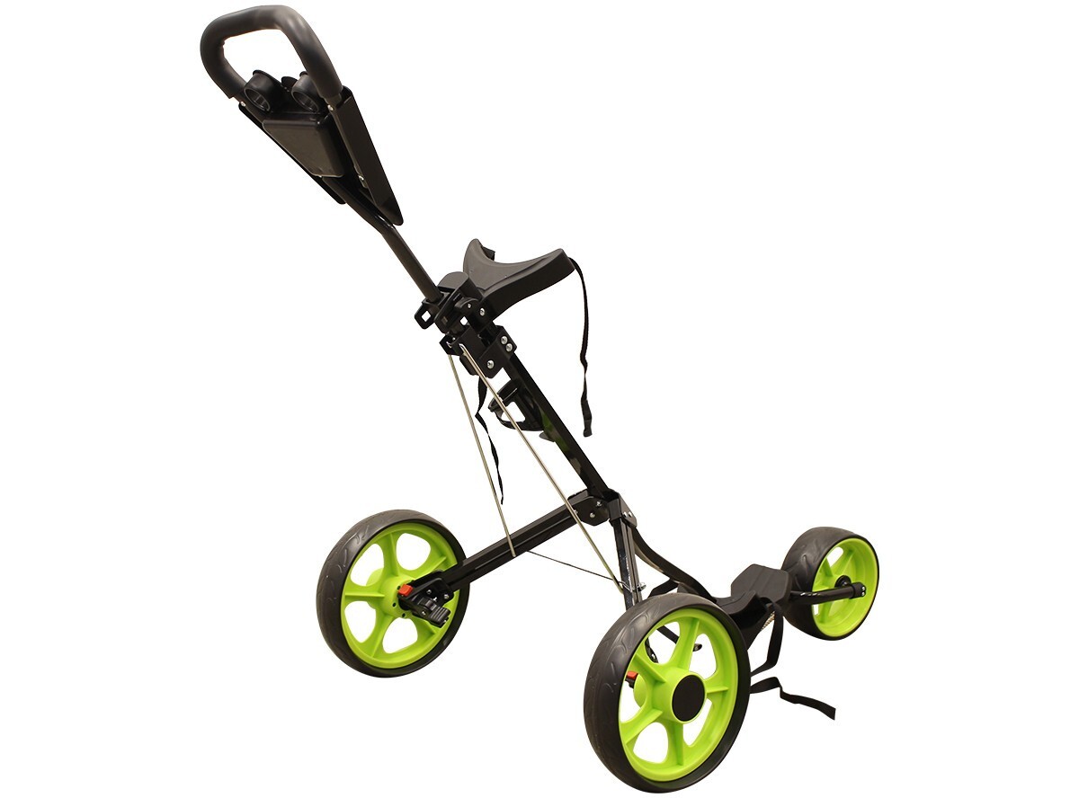 Massimo Golf Push Cart 3 Wheel Lightweight Easily Collapses Cup Holder & Storage