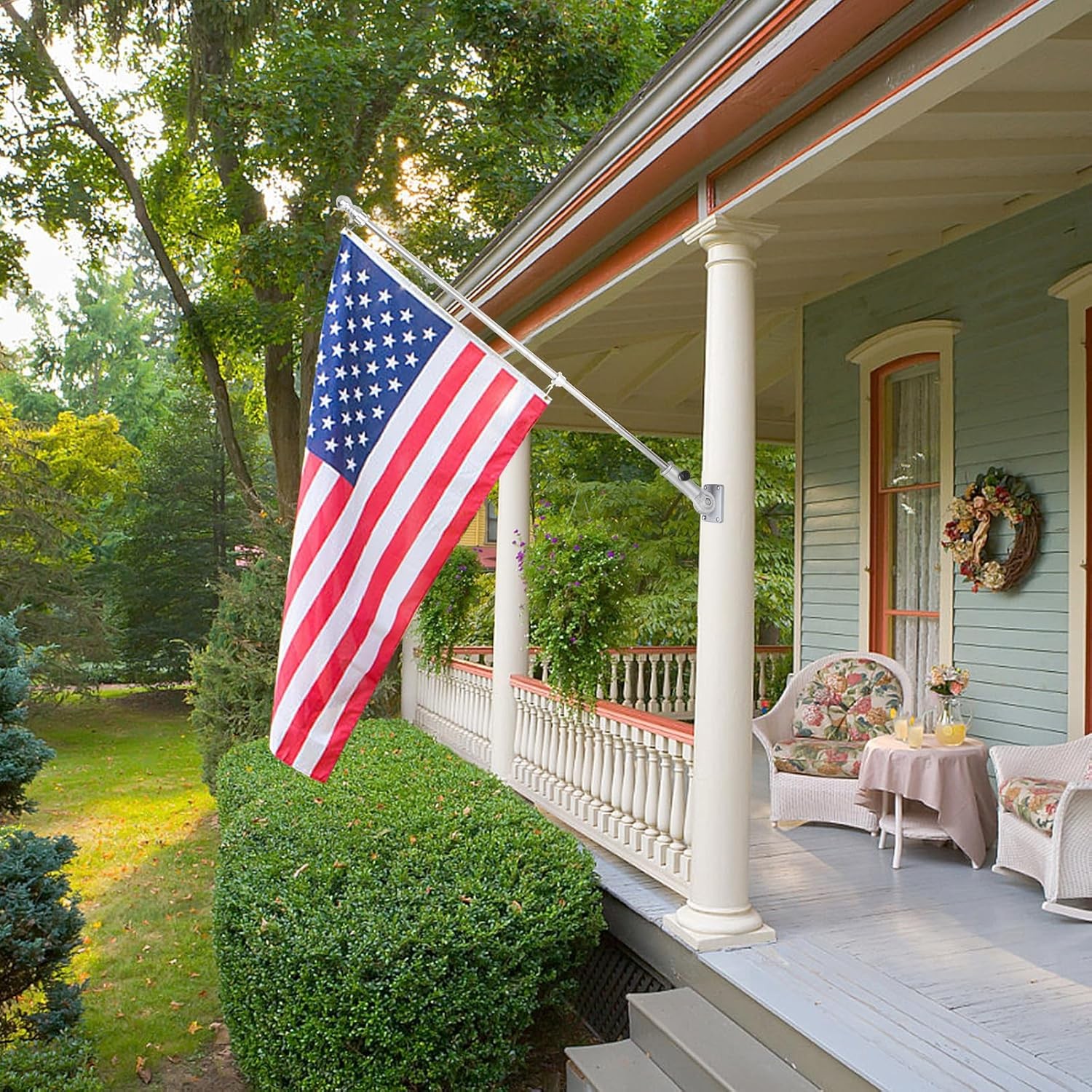 Bearing Steel Ball Flag Pole Rings, Tangle Free Aluminum Alloy Flag Pole Spinner