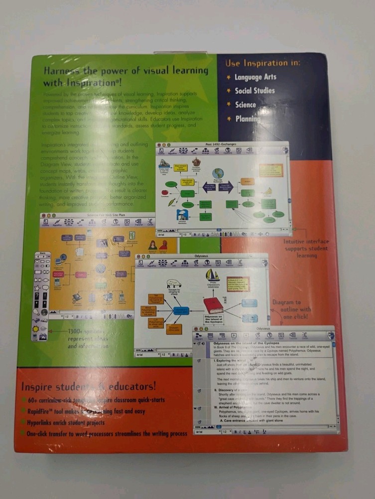 Inspiration Premier Tool To Develop Ideas Software Version 7.5 Windows/Mac New!