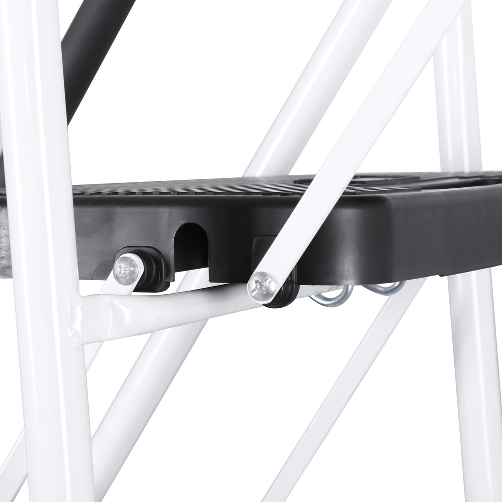 Step Ladder Folding 5-Step Ladder with Tool Platform Step Stool Lightweight