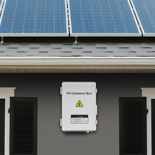 6 String PV Junction Box Solar Combiner Box For Solar System Circuit Breaker