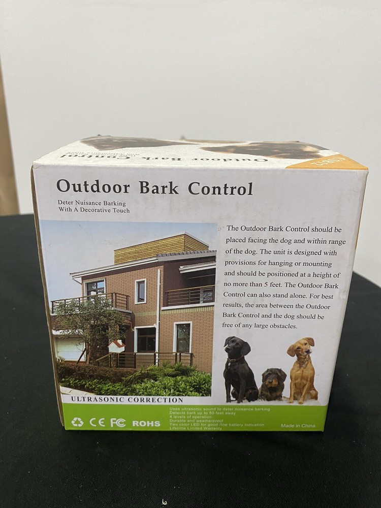 Outdoor Bark Control CSB12 Anti-Barking Device NIB
