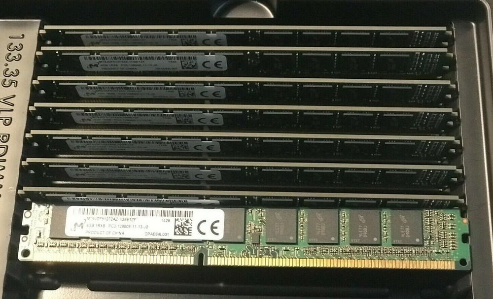 16Gb(4x4GB) 1Rx8 PC3-12800E Micron Server Memory RAM ECC Unbuffered