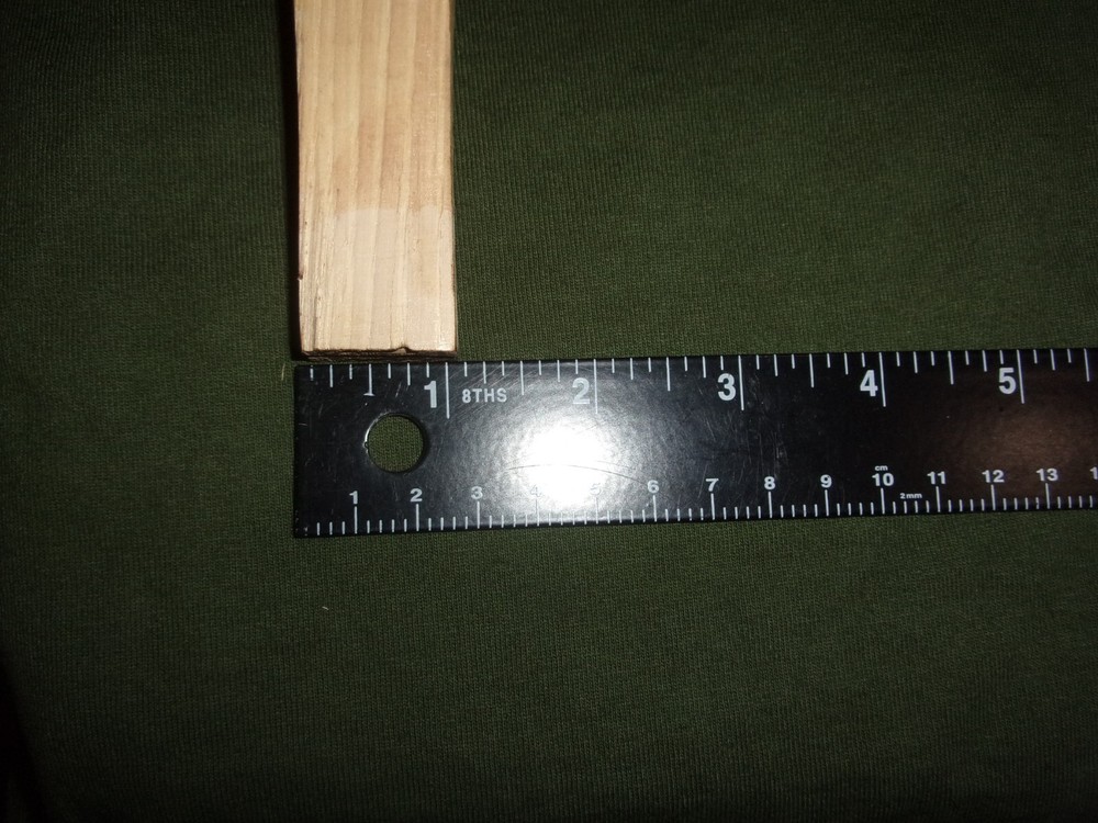 14 INCH BROWN SOLID WOOD TOOL REPLACEMENT HANDLE W/ 1 IN. RECTANGLE HEAD W/SLOT