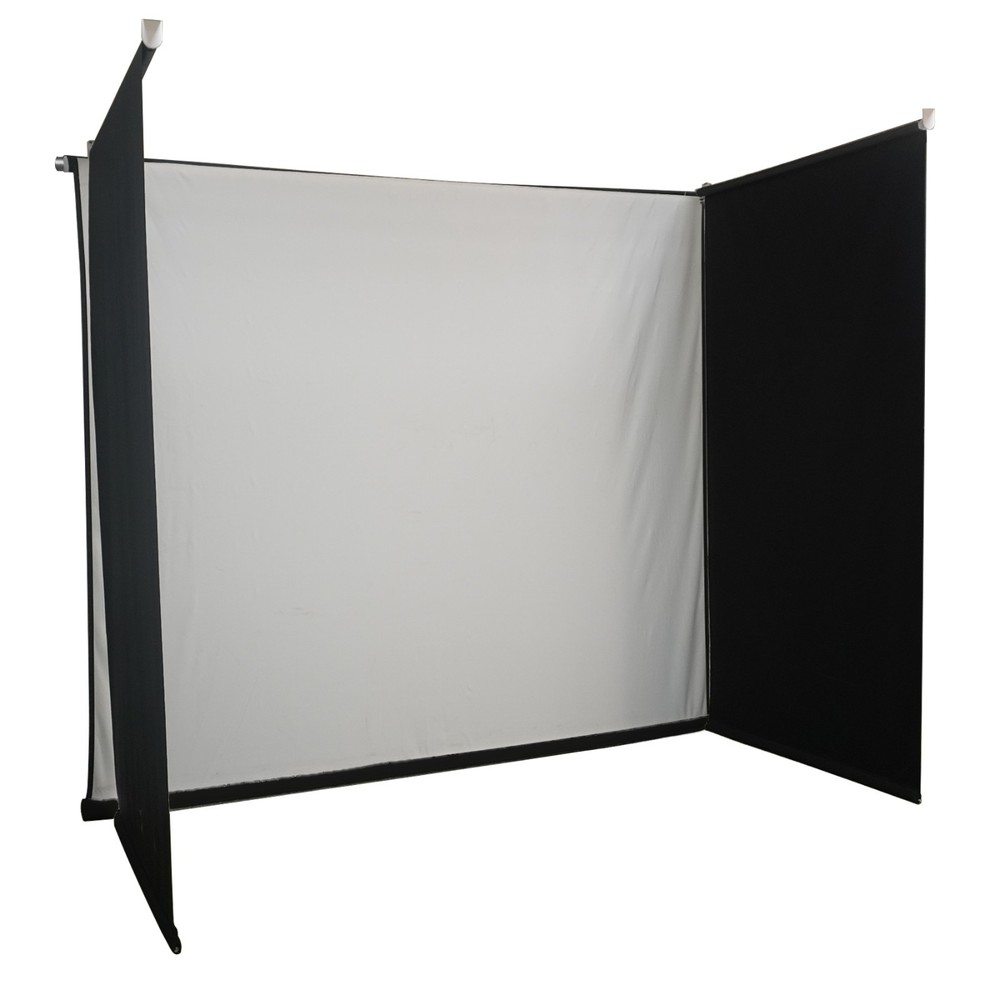Motorized Golf Simulator Screen Enclosure for Garage Ceiling Mounted Retractabe