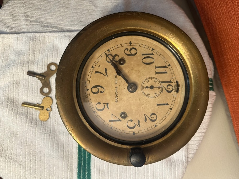 Vintage Seth Thomas Deck Clock Model R-20704