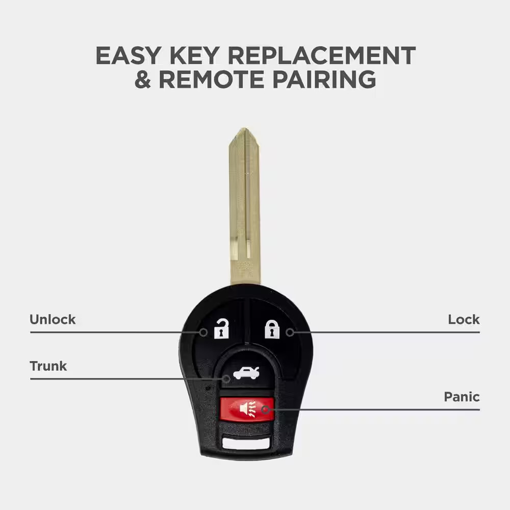 Simple Key Programmer Bundle with One 4 Button Key - Designed for Nissan Vehicle