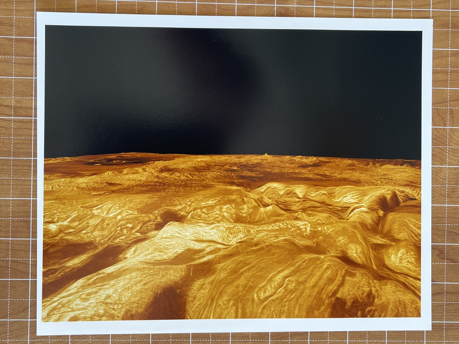 VINTAGE SPACE NASA PHOTO VENUS MAGELLAN JPL KODAK PAPER
