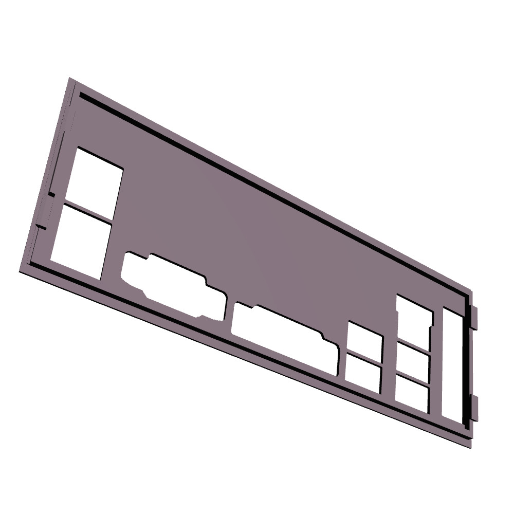 Biostar A55MD2 I/O Shield, 3D Printed, IO Backplate