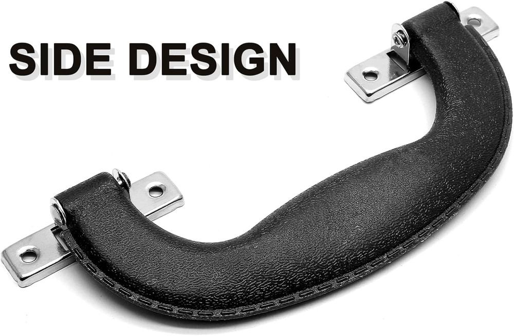 3pcs Vintage Luggage Pull Handle 5.67in Plastic Trunk Side Handle Replacement
