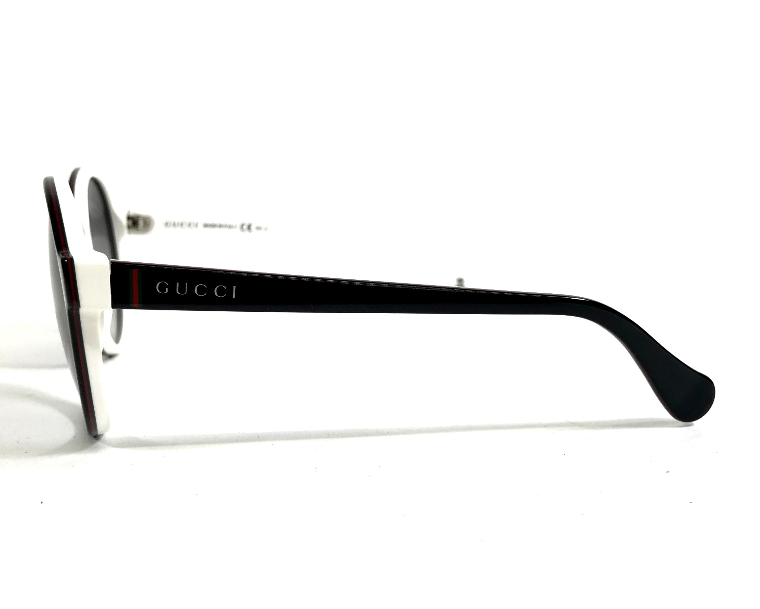 Gucci Kids Sunglasses GG5001/C/S IQLBD Black White Round Frames with Gray Lenses