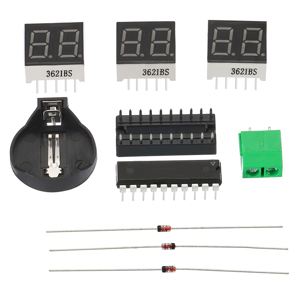 Soldering Practice Board, 2 Set Electronics Kit PCB Board DIY Alarm Clock 5-12V